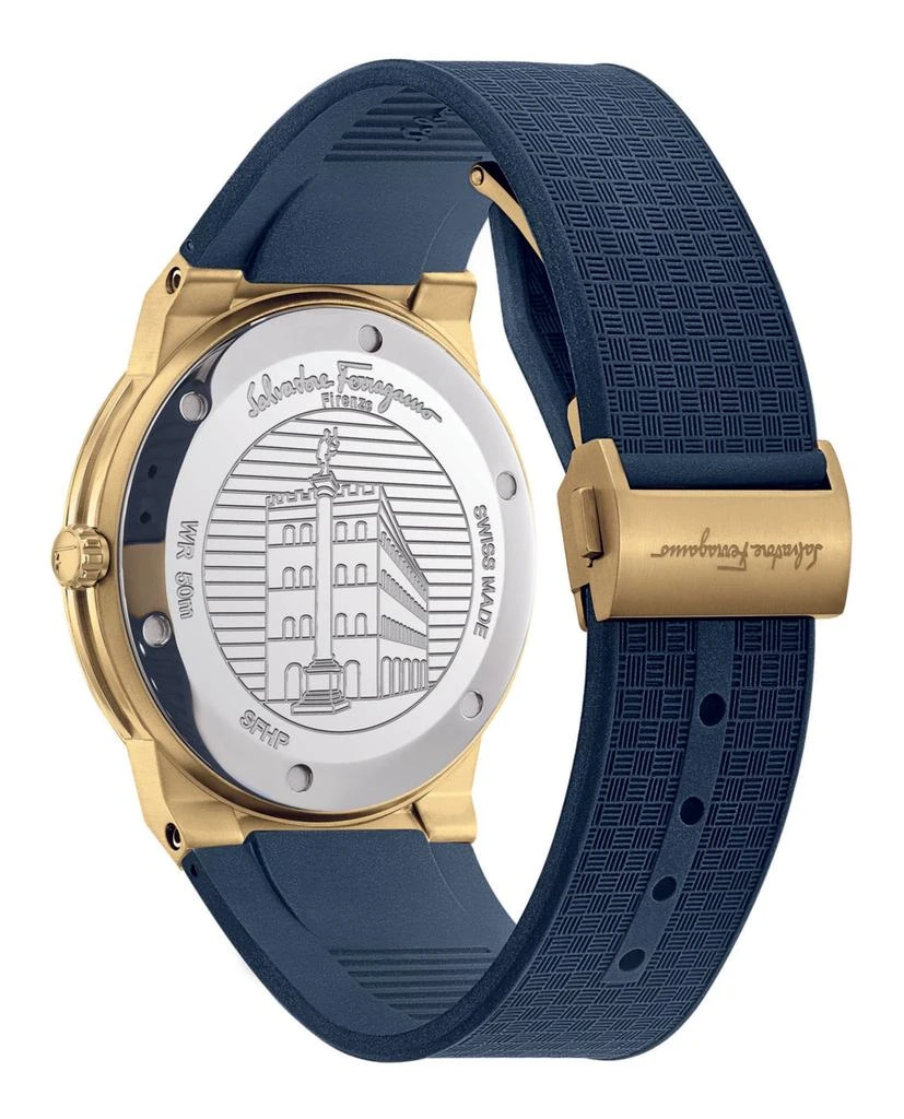 商品Salvatore Ferragamo|Ferragamo Sapphire Silicon Watch,价格¥5025,第3张图片详细描述