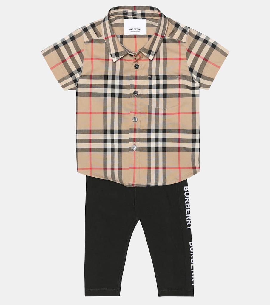 商品Burberry|Check婴儿棉质衬衫,价格¥1146,第4张图片详细描述