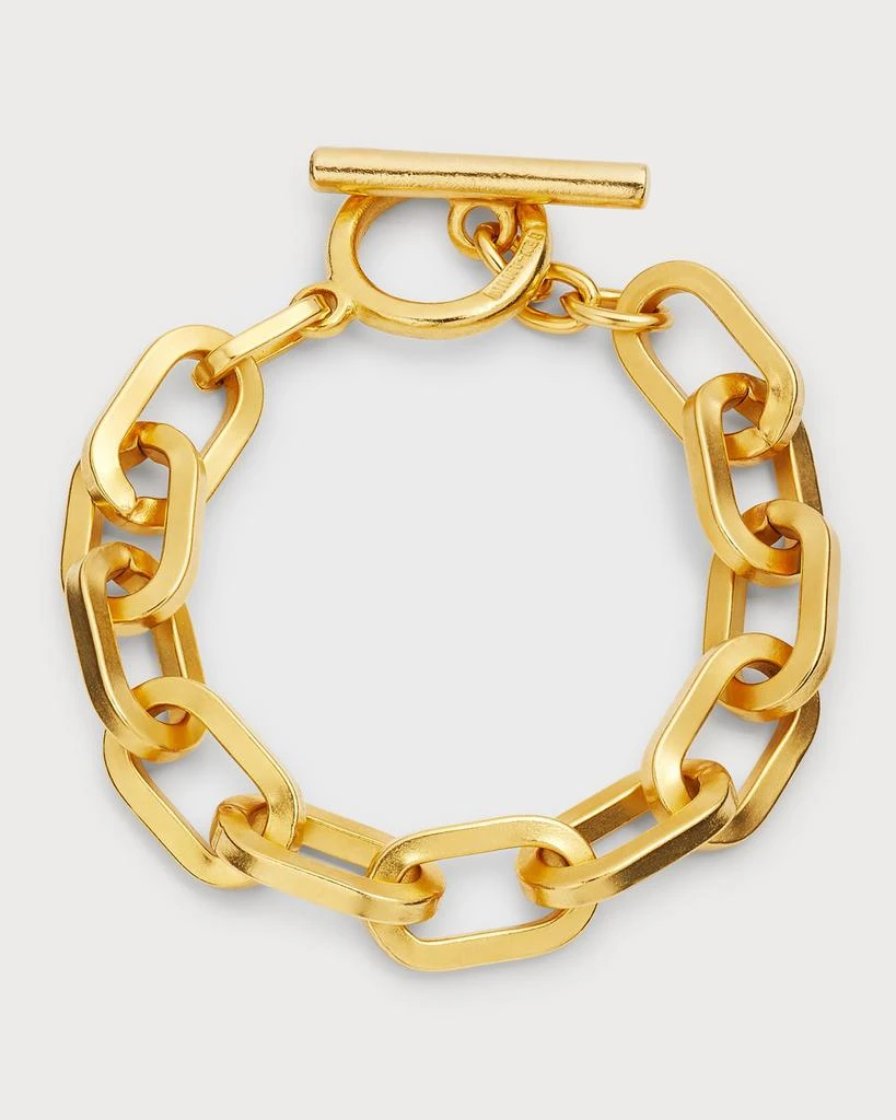 商品BEN-AMUN|24k Gold Electroplate Oval Link Chain Bracelet,价格¥734,第1张图片