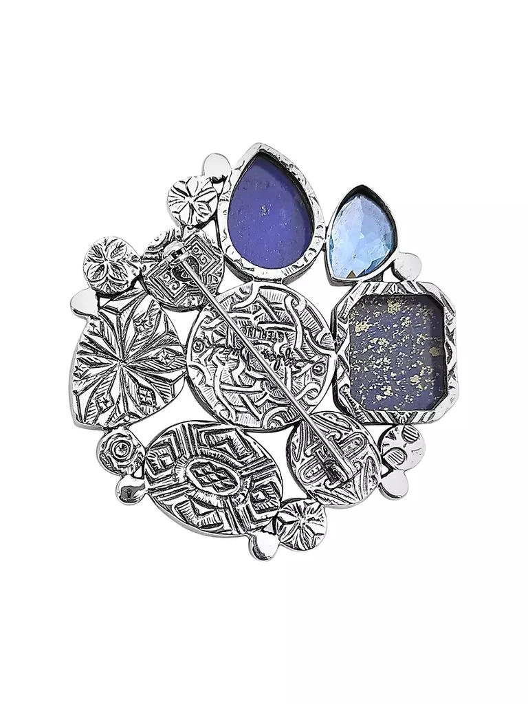 商品Stephen Dweck|Rockrageous Sterling Silver, Pearl &amp; Multi-Gemstone Brooch,价格¥16969,第3张图片详细描述