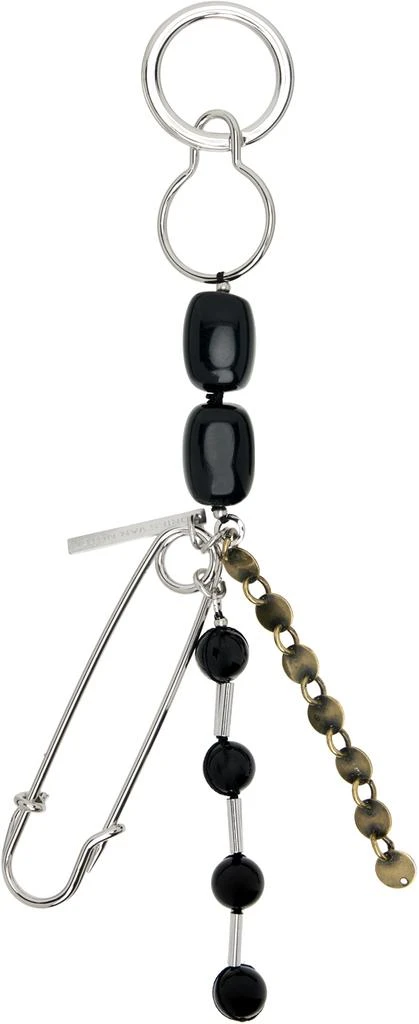 商品Dries Van Noten|Silver & Black Safety Pin Keychain,价格¥4801,第1张图片