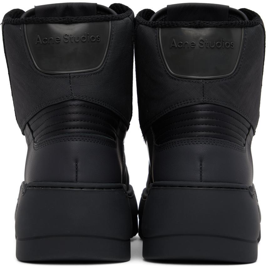 商品Acne Studios|Black Paneled Boots,价格¥4763,第4张图片详细描述