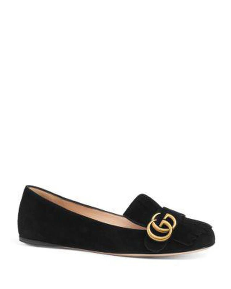 商品Gucci|Women's Marmont Suede Flats,价格¥4710,第1张图片