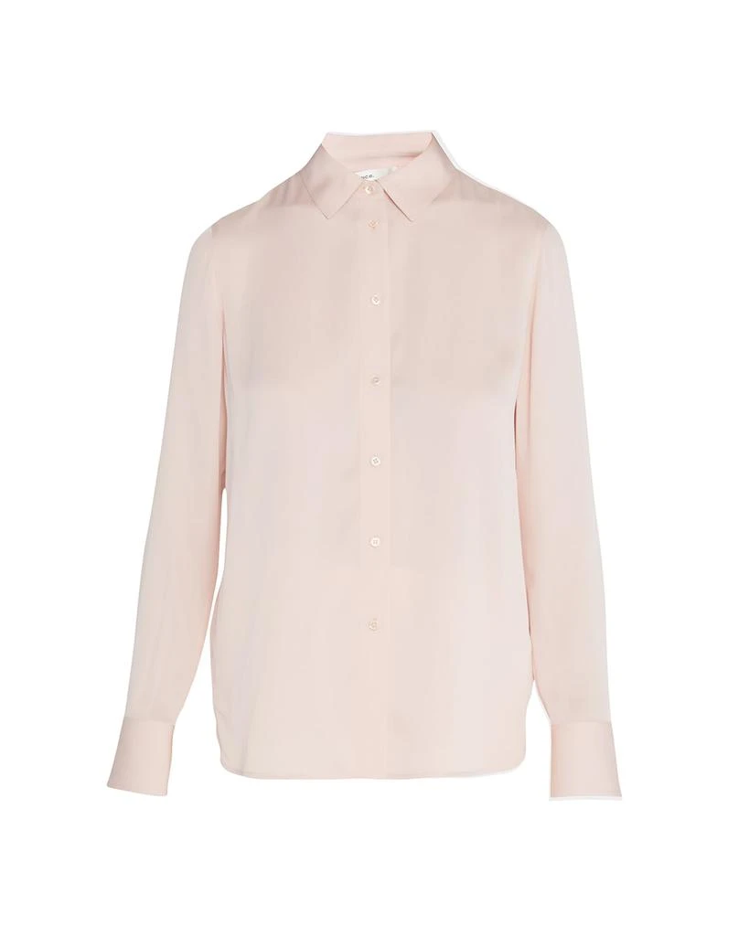 商品Vince|Slim Fitted Stretch-Silk Blouse,价格¥2284,第2张图片详细描述