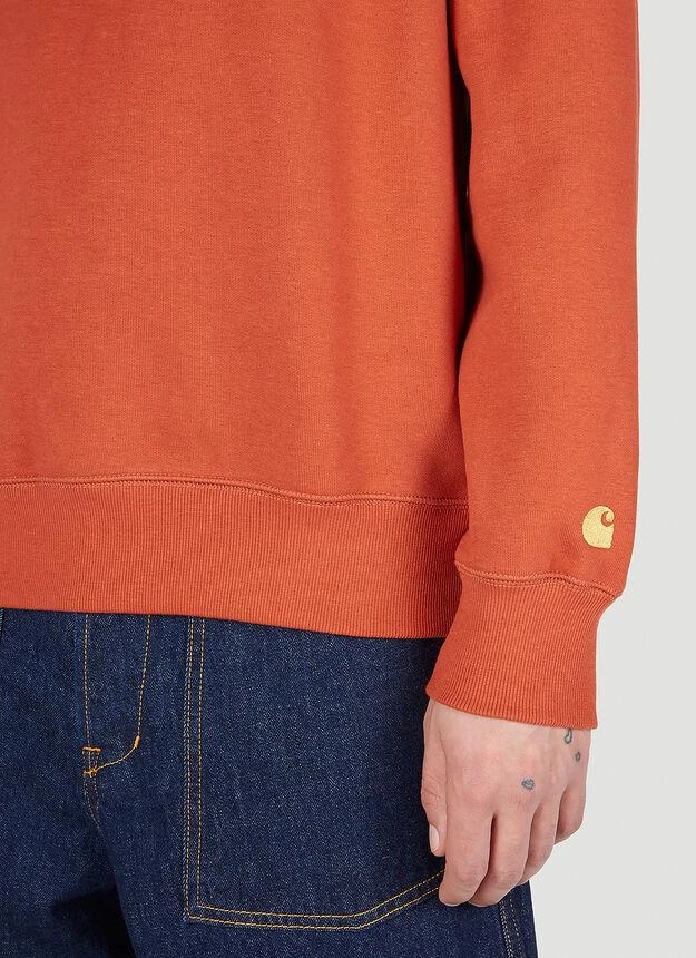 商品Carhartt WIP|Chase Sweatshirt in Orange,价格¥682,第5张图片详细描述