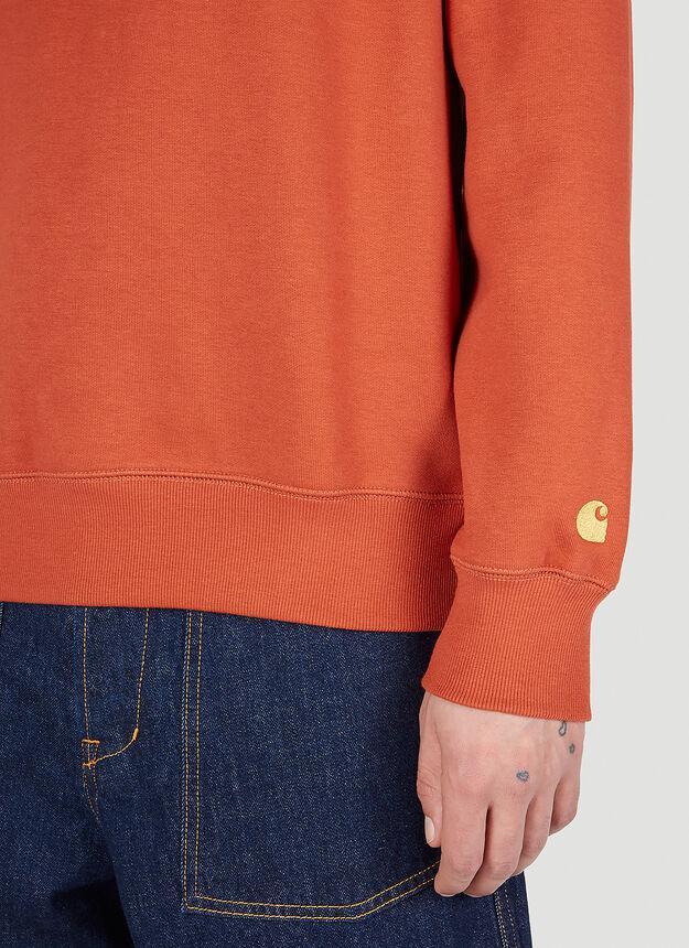 商品Carhartt WIP|Chase Sweatshirt in Orange,价格¥591,第7张图片详细描述