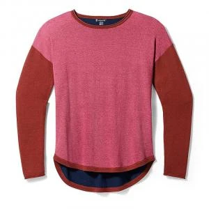 商品SmartWool|Smartwool - Womens Shadow Pine Colorblock Sweater - SM Pecan Brown/Pink Marl,价格¥794,第1张图片