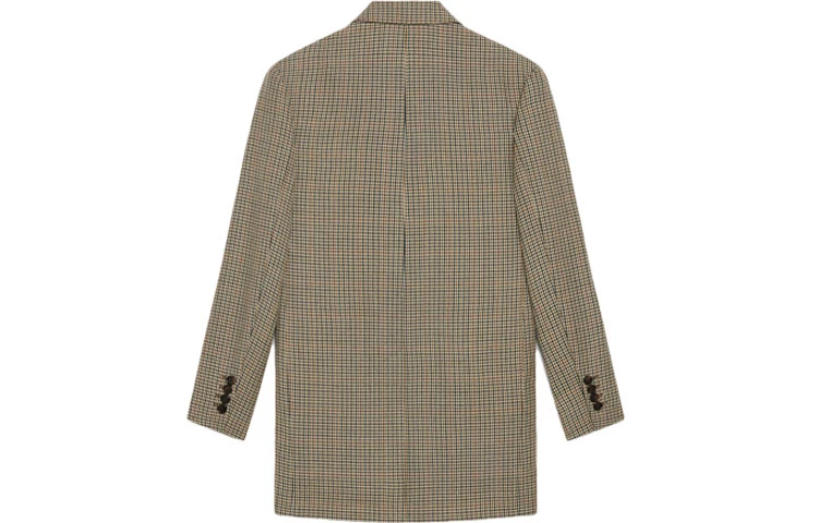 商品[国内直发] Celine|SS21 Tournon 千鸟格纹西装夹克 女款 拼色,价格¥9326,第3张图片详细描述