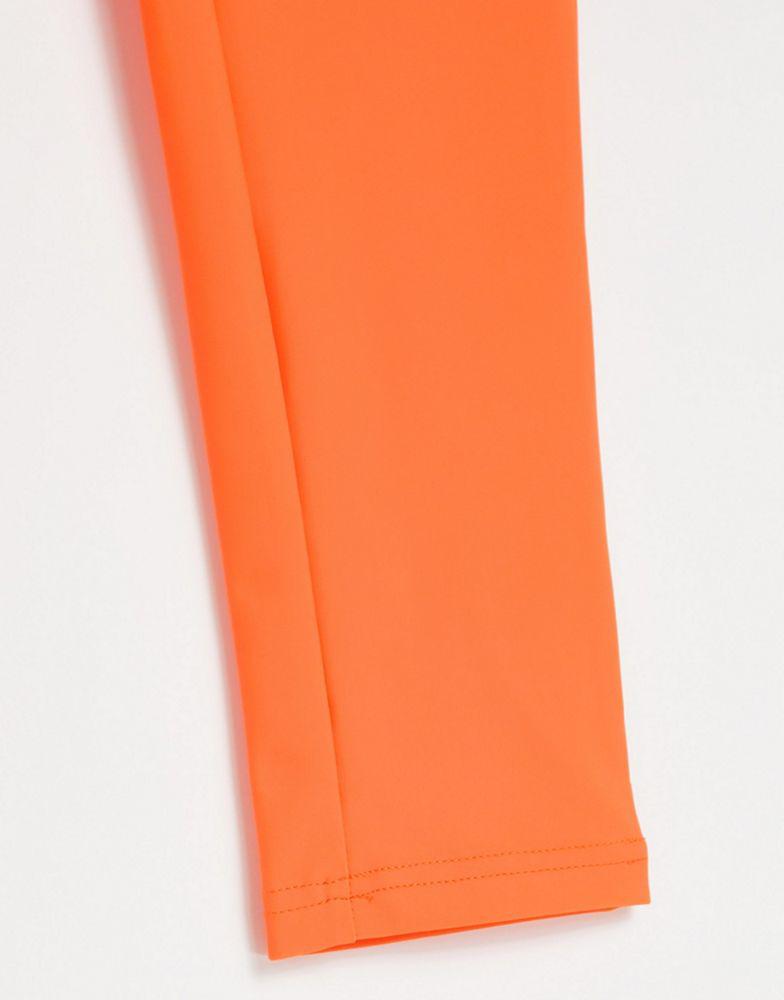 ASOS DESIGN Halloween legging with high waist in matte sheen in orange商品第3张图片规格展示