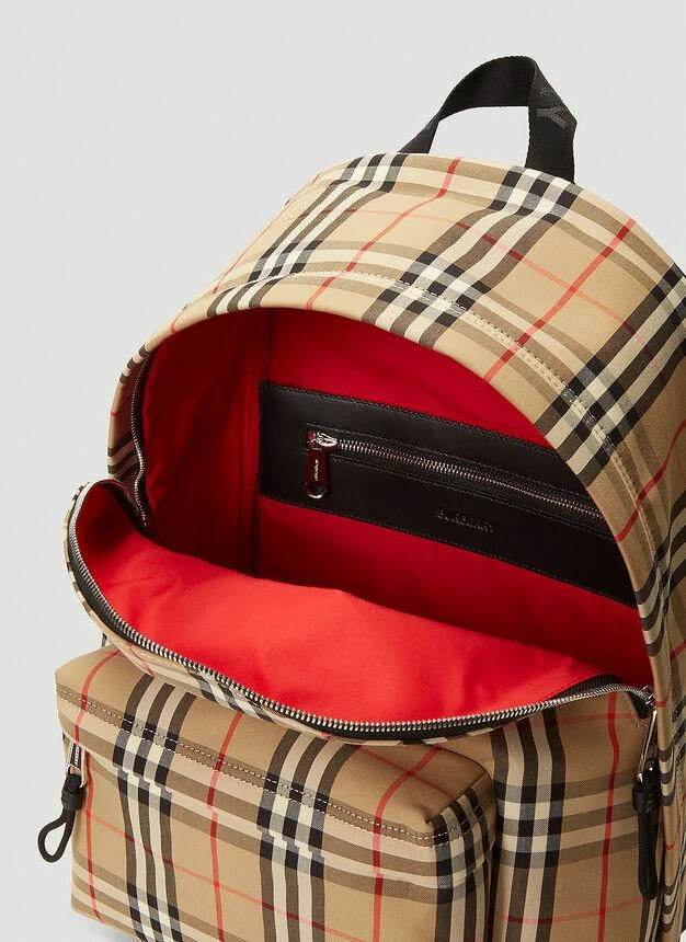Vintage-Check Canvas Backpack in Beige 商品