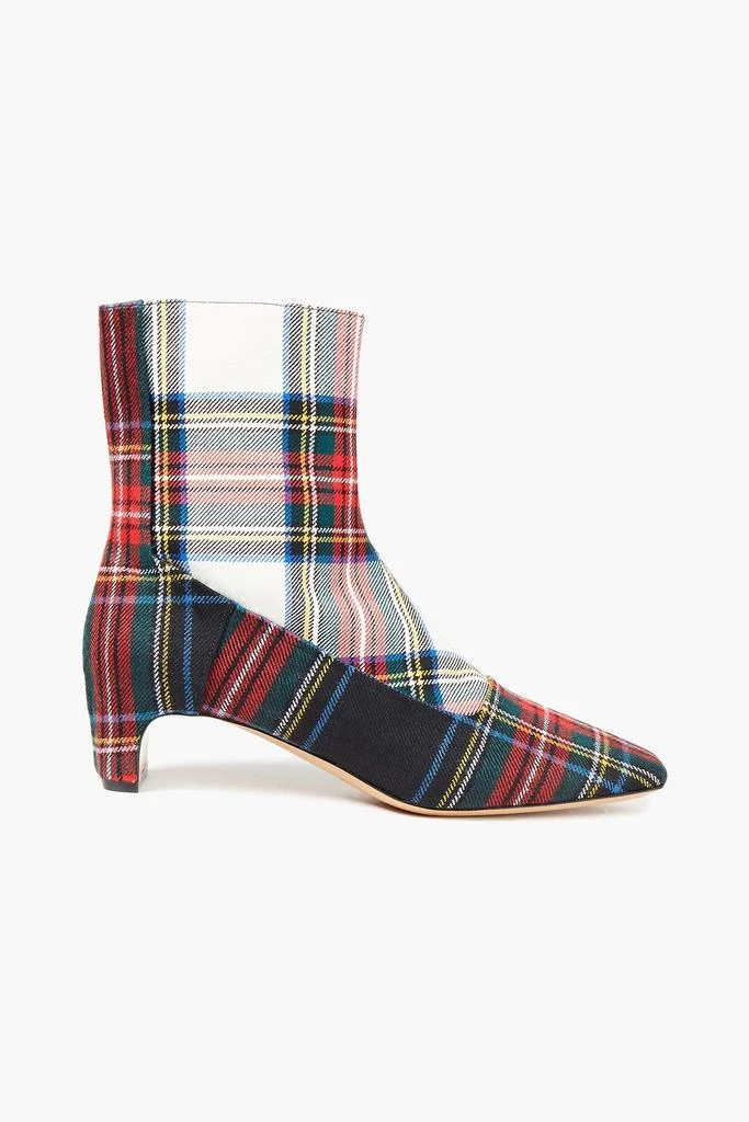 商品MAISON MARGIELA|Checked twill ankle boots,价格¥2262,第1张图片