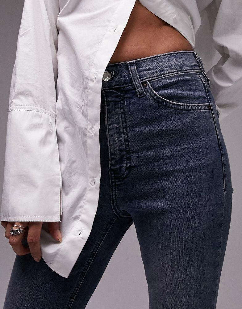 商品Topshop|Topshop Jamie jeans in storm blue,价格¥356,第5张图片详细描述