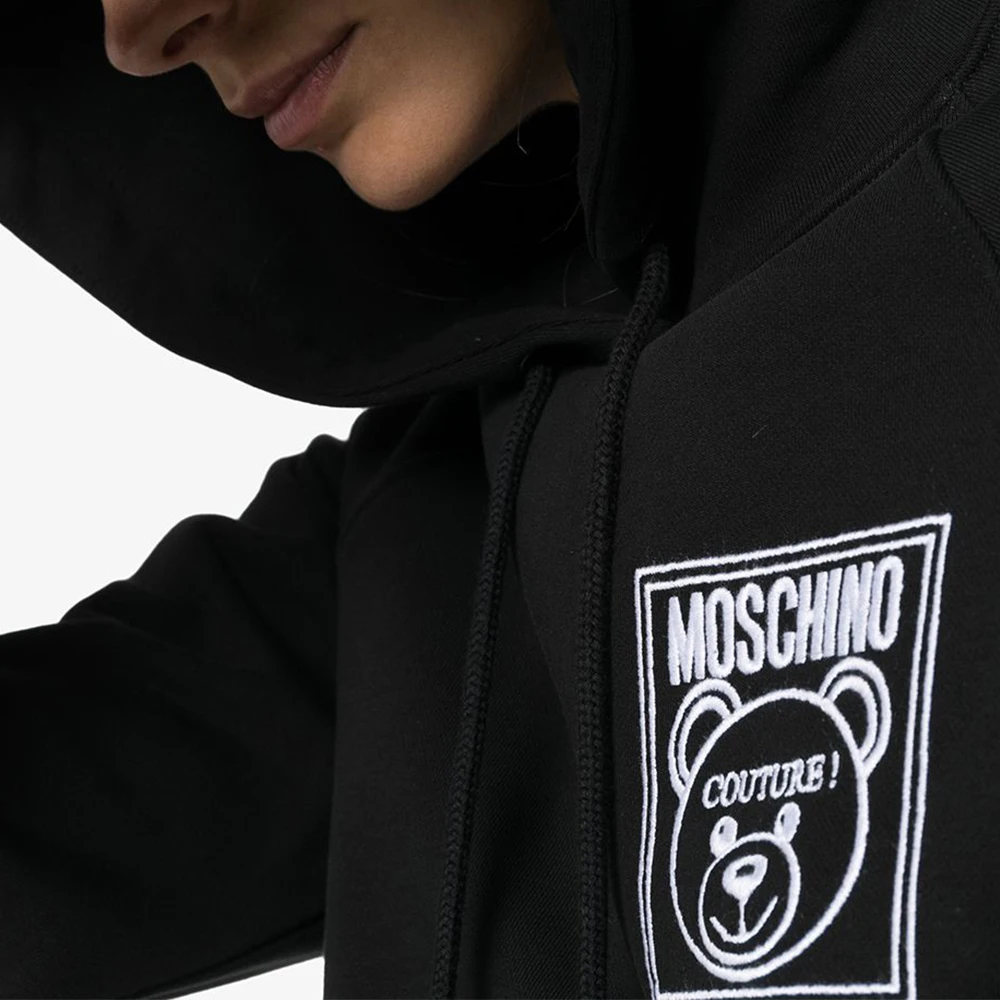 MOSCHINO 黑色女士卫衣/帽衫 EA1709-5527-4555 商品