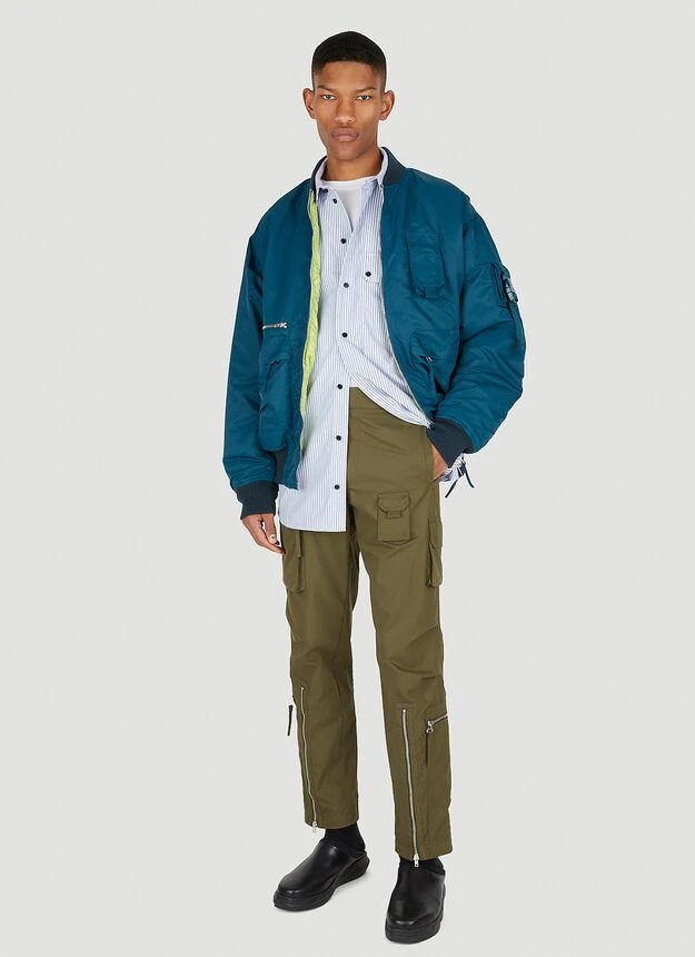 商品Helmut Lang|Nylon Bomber Jacket in Blue,价格¥2488,第2张图片详细描述