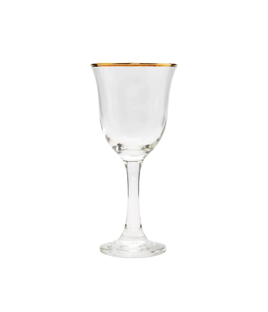 商品Classic Touch Decor|Set of 6 Water Glasses With Gold Rim,价格¥586,第1张图片