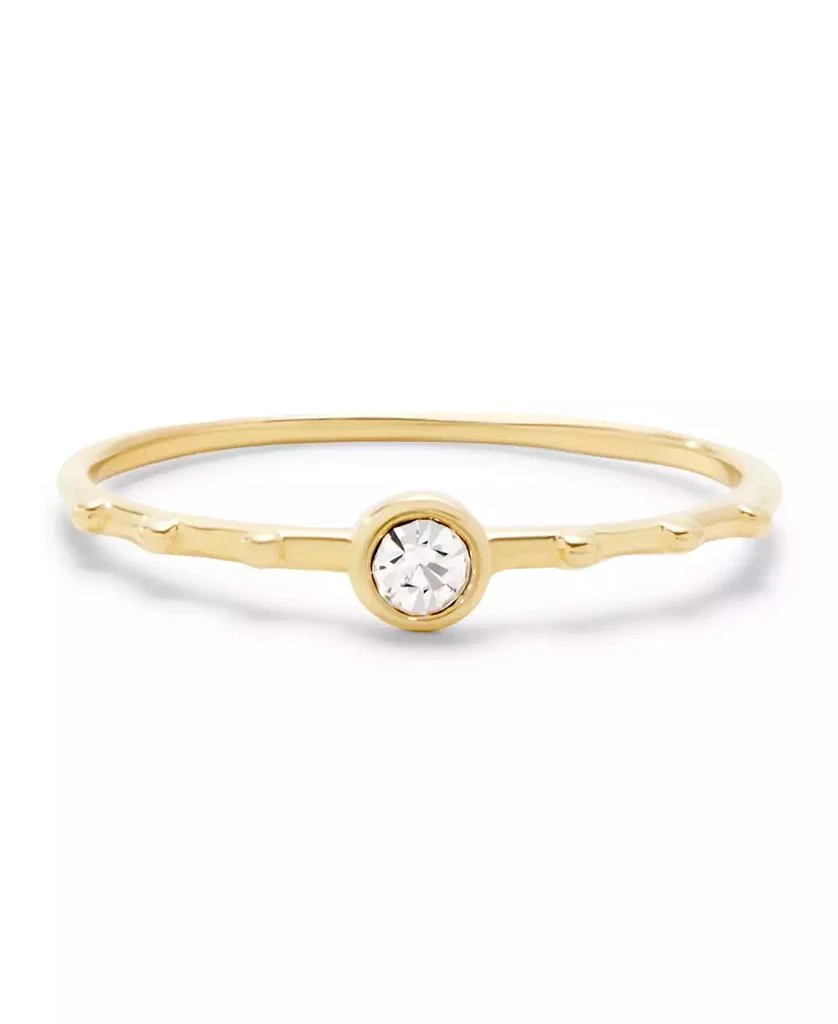 商品brook & york|Bezel Set Crystal Poppy Extra Thin Ring,价格¥679,第2张图片详细描述