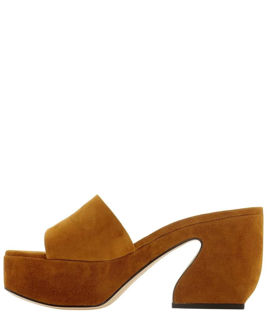 商品Si Rossi|Si Rossi Square Toe Platform Sandals,价格¥1920,第2张图片详细描述