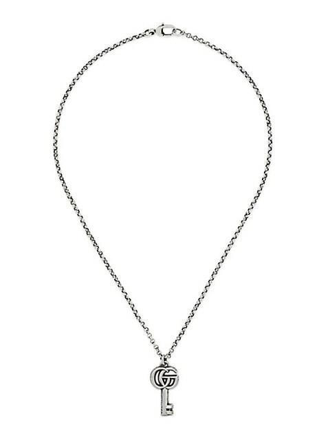 商品Gucci|GG Key Sterling Silver Pendant Necklace,价格¥2532,第1张图片