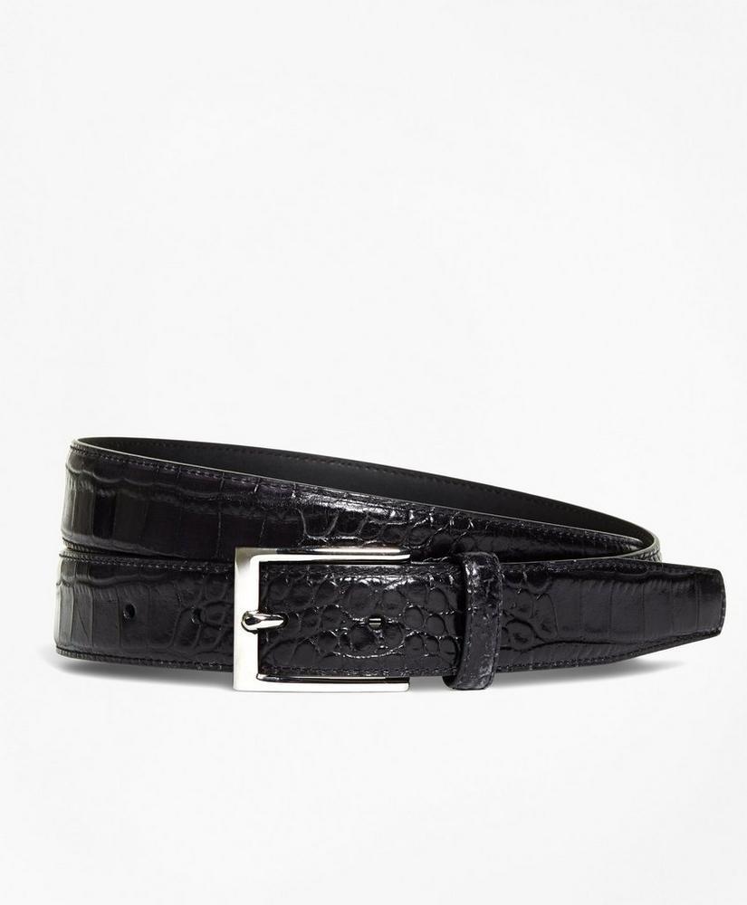 Embossed Leather Belt商品第1张图片规格展示