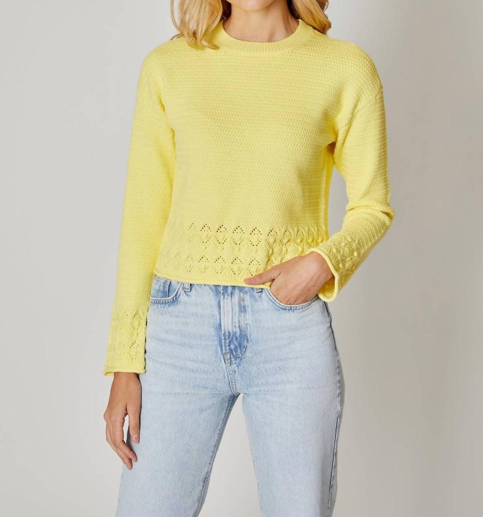 商品Design History|Multi Stitch Sweater In Sunshine Yellow,价格¥594,第1张图片