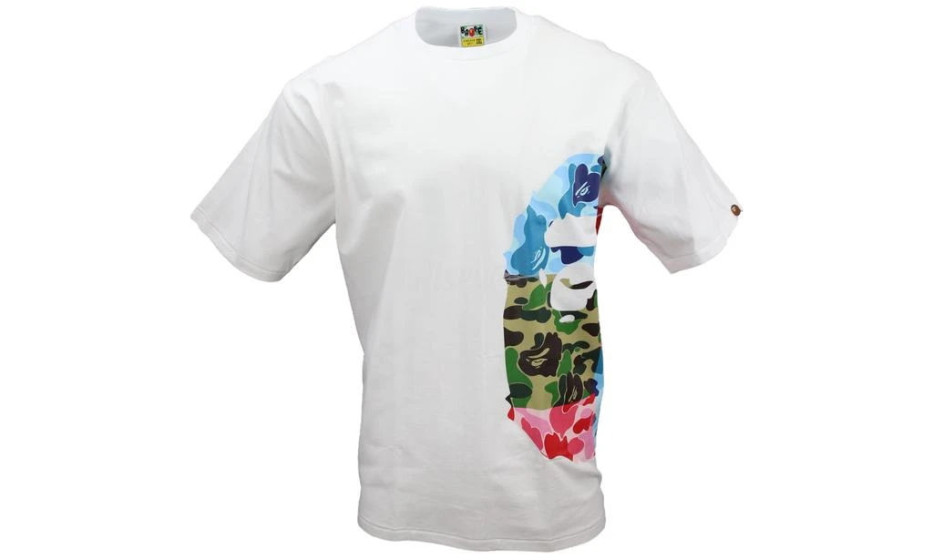 商品Bape|Bape ABC Crazy Camo Side Big Ape Head White T-Shirt,价格¥1383,第1张图片