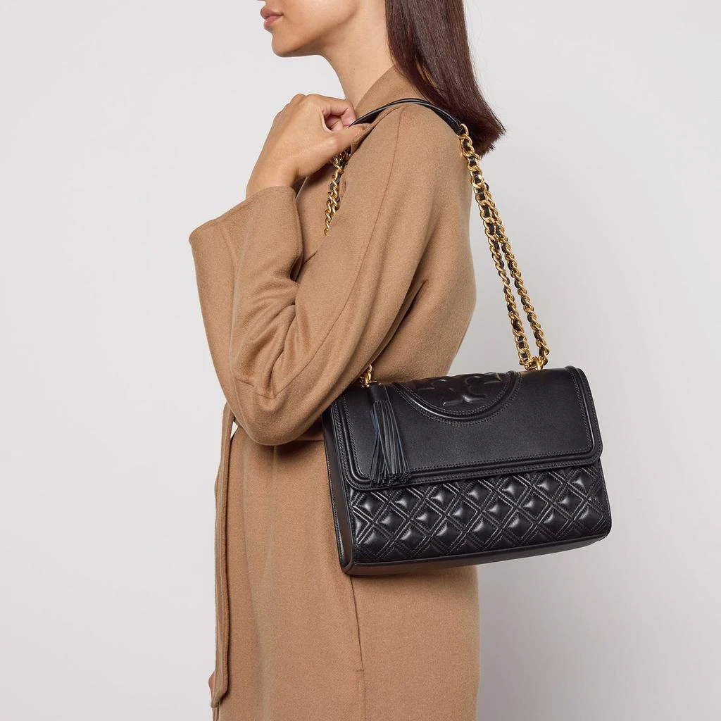 商品Tory Burch|Tory Burch Women's Fleming Convertible Shoulder Bag - Black,价格¥6483,第2张图片详细描述