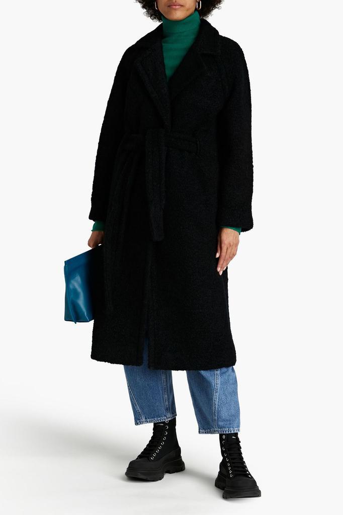 商品Ganni|Double-breasted belted wool-blend bouclé coat,价格¥1258,第4张图片详细描述