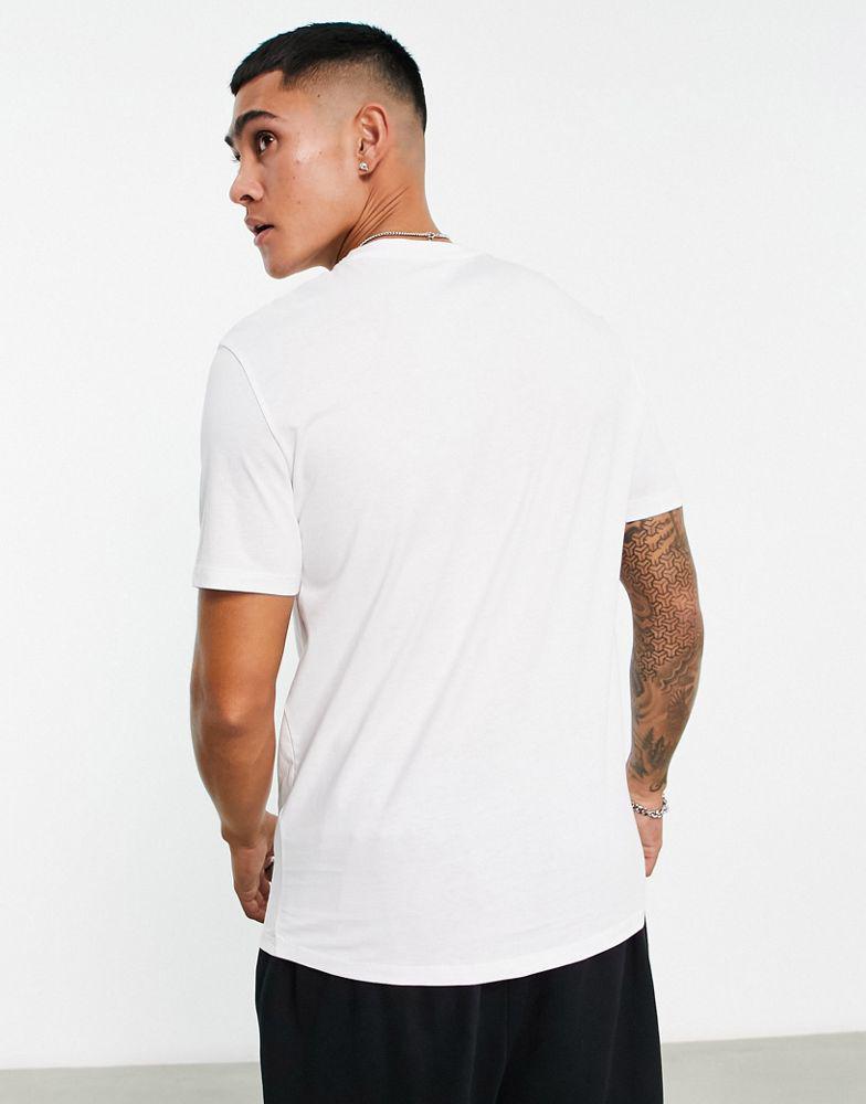 Armani Exchange box logo t-shirt in white商品第4张图片规格展示