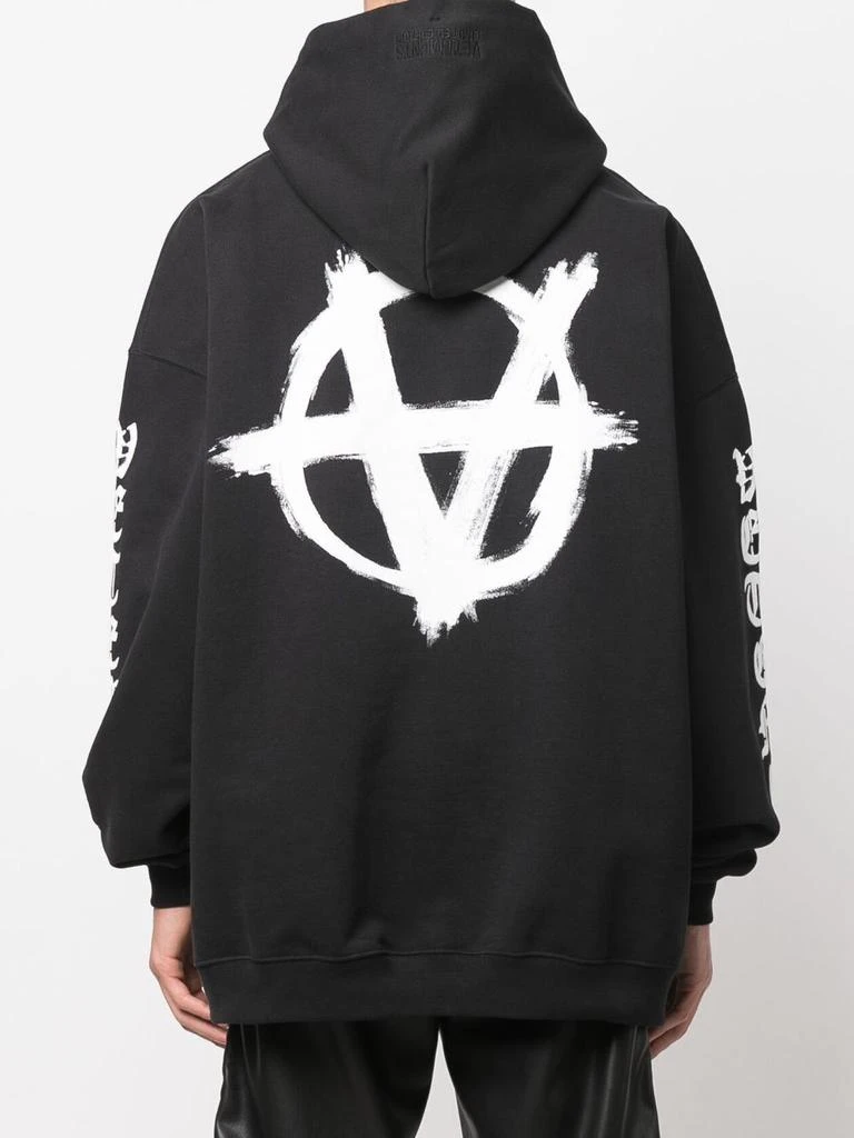 商品Vetements|Double anarchy logo hoodie,价格¥3001,第4张图片详细描述