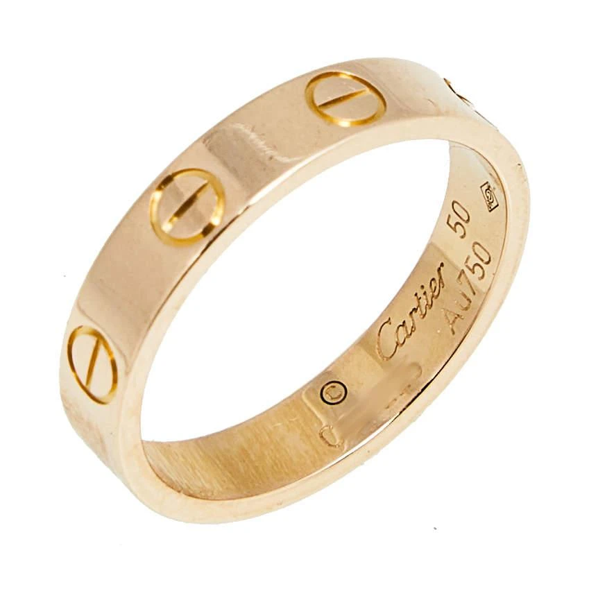 商品[二手商品] Cartier|Cartier Love 18K Rose Gold Narrow Wedding Band Ring Size 50,价格¥6890,第3张图片详细描述
