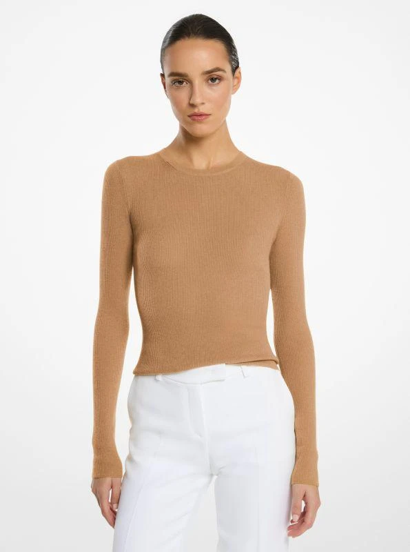 商品Michael Kors|Hutton Featherweight Cashmere Sweater,价格¥1793,第1张图片