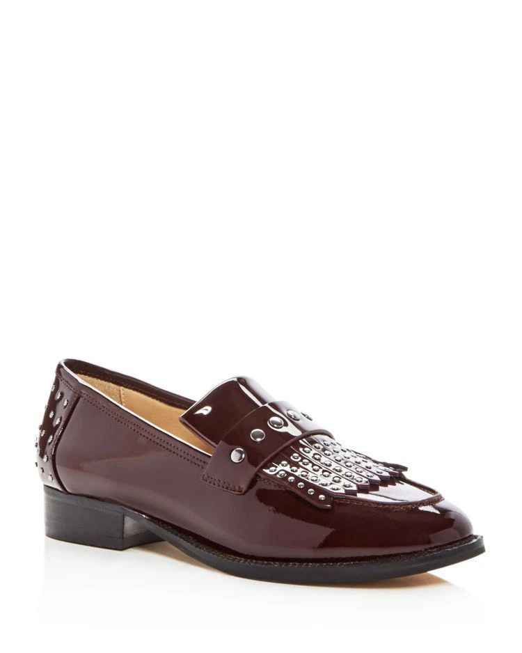 商品Botkier New York|Women's Victoria Studded Patent Leather Kiltie Fringe Loafers - 100% Exclusive,价格¥493,第1张图片