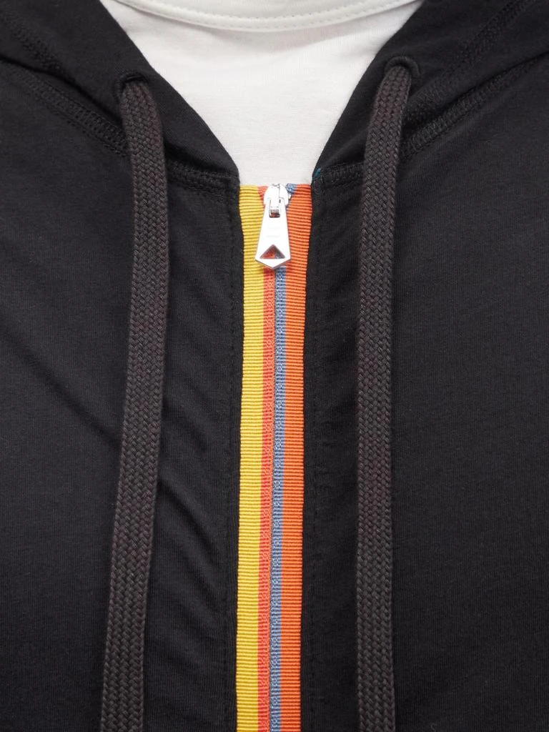 商品Paul Smith|Logo-patch zipped cotton hooded sweatshirt,价格¥591,第3张图片详细描述