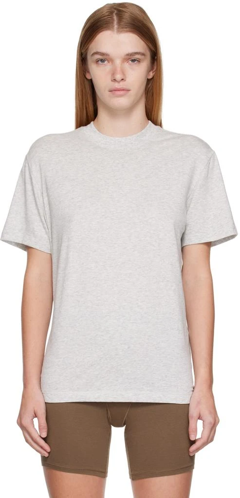 商品SKIMS|Gray SKIMS Boyfriend Sleep T-Shirt,价格¥431,第1张图片