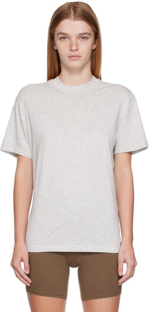 商品SKIMS|Gray SKIMS Boyfriend Sleep T-Shirt,价格¥410,第1张图片