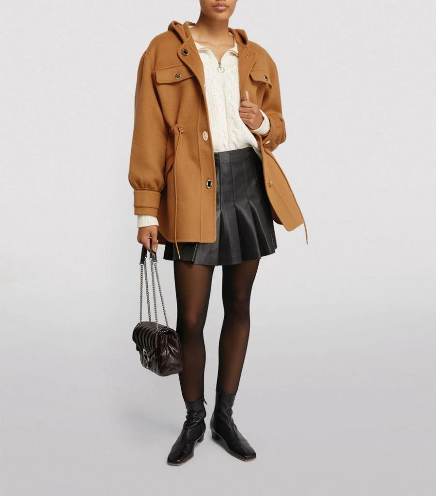 商品Sandro|Wool Hooded Jacket,价格¥2690,第2张图片详细描述