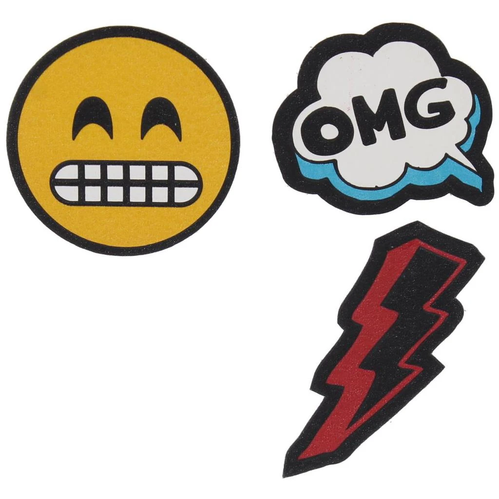 商品Twig & Arrow|Twig & Arrow Womens Emoji OMG Lightning Bolt Adhesive Stickers,价格¥15,第1张图片