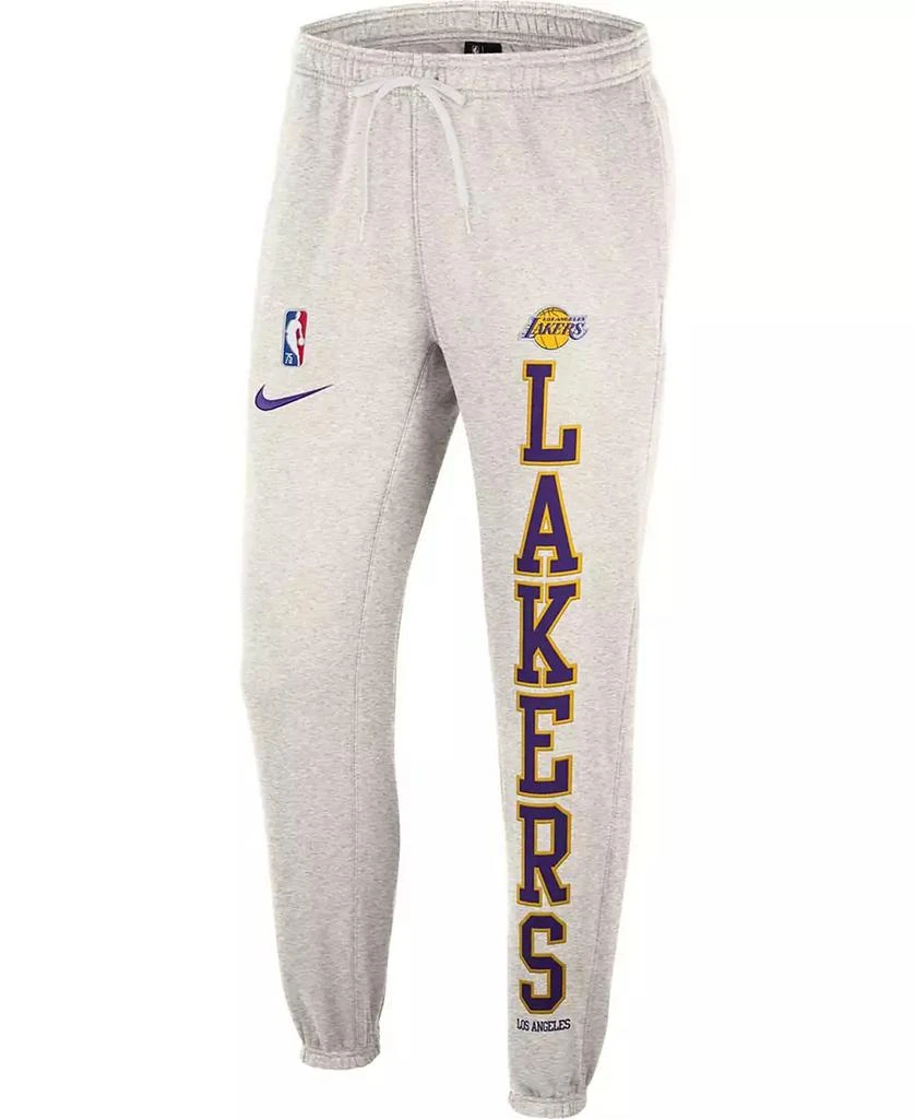 商品NIKE|Men's Oatmeal Los Angeles Lakers 75th Anniversary Courtside Fleece Pants,价格¥760,第2张图片详细描述