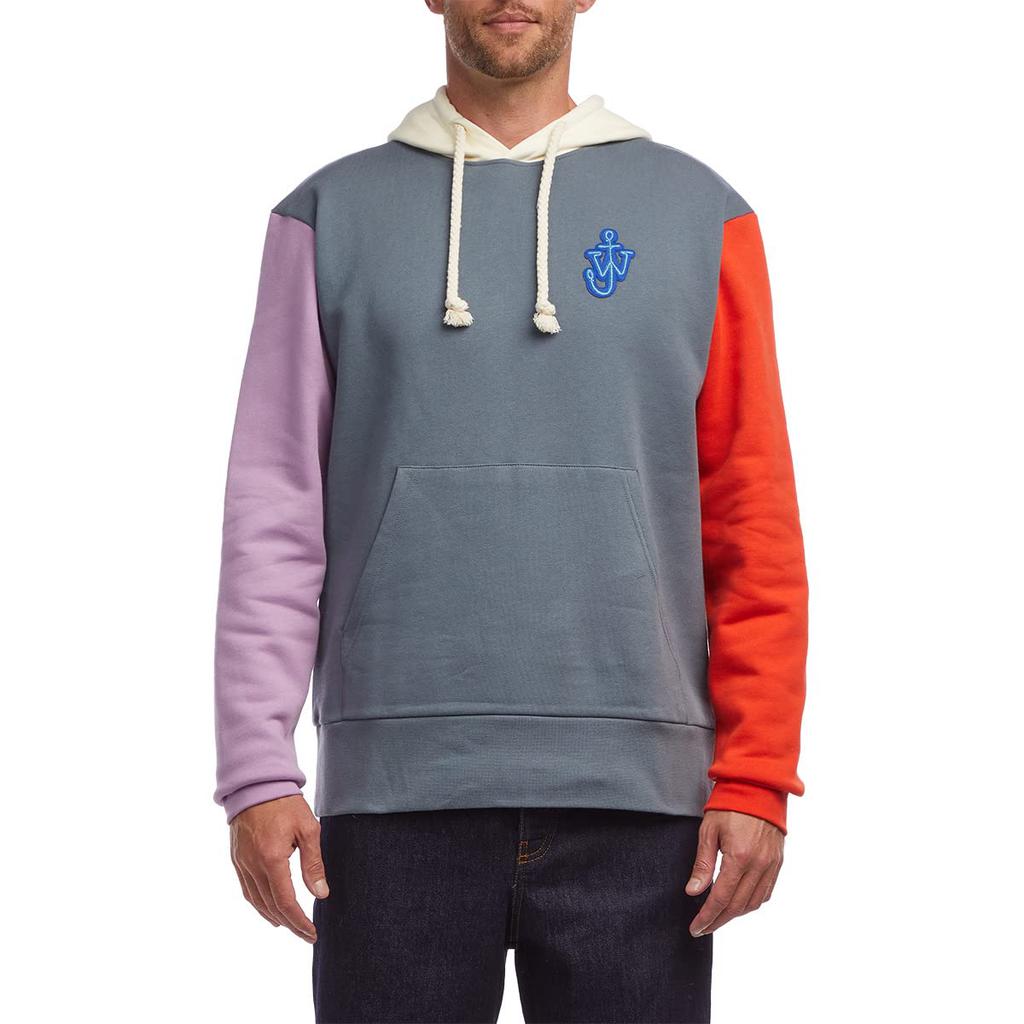 Colour-Block Hooded Sweatshirt商品第2张图片规格展示