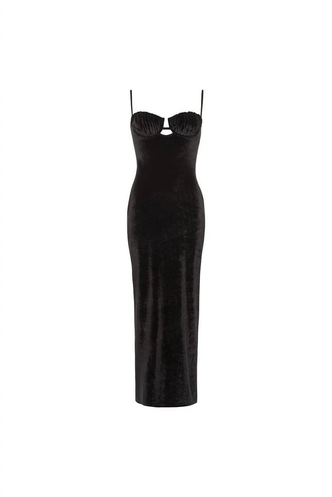 商品Montce|Montce - Velvet Petal Long Slip Dress,价格¥1262,第3张图片详细描述
