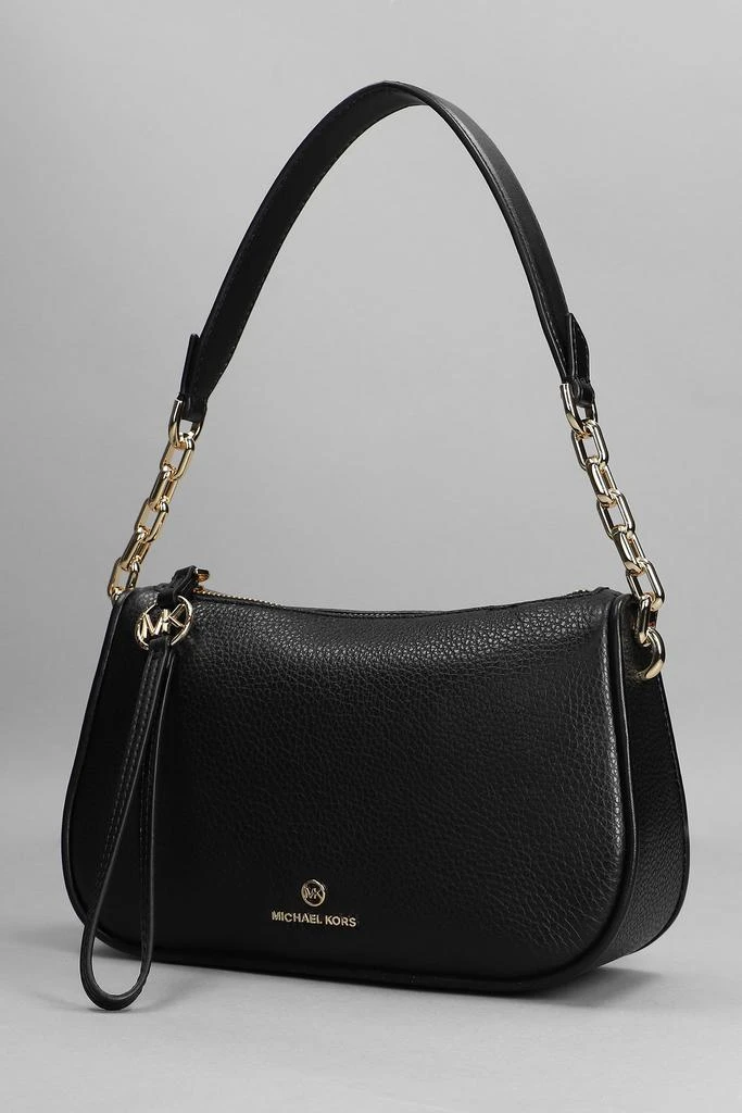 商品Michael Kors|Michael Kors Jet Set Charm Shoulder Bag In Black Leather,价格¥1448,第2张图片详细描述