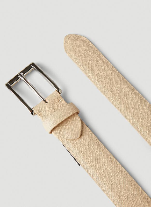 商品MAISON MARGIELA|Classic Buckle Belt in Beige,价格¥741,第4张图片详细描述