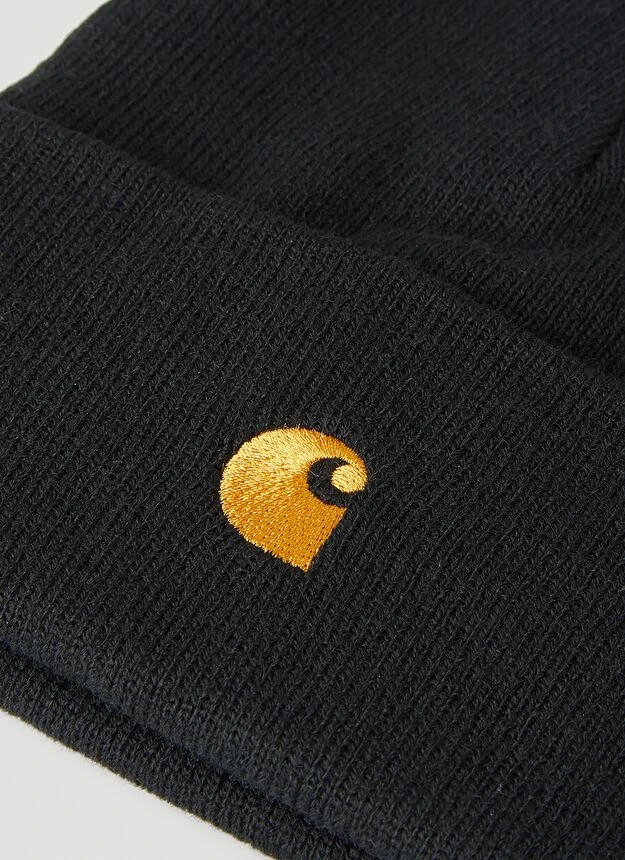 商品Carhartt WIP|Chase Beanie Hat in Black,价格¥114,第3张图片详细描述