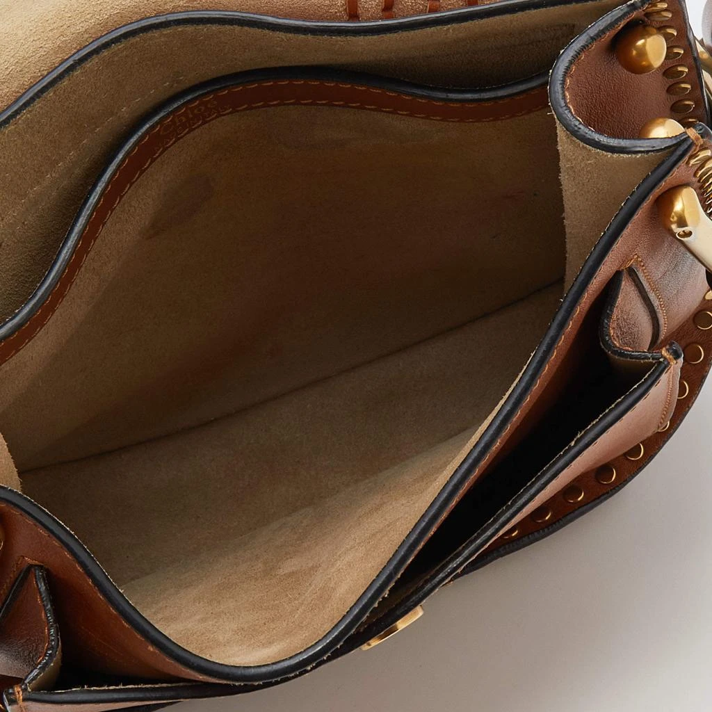 Chloe Brown Leather Small Braided Hudson Shoulder Bag 商品