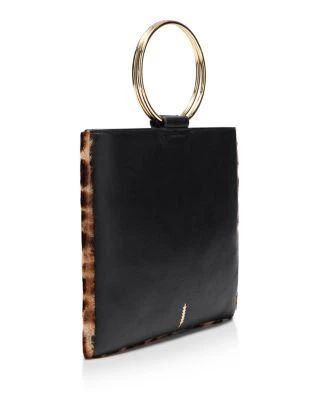商品THACKER|Le Pouch 中号豹纹手提斜挎包,价格¥618,第4张图片详细描述