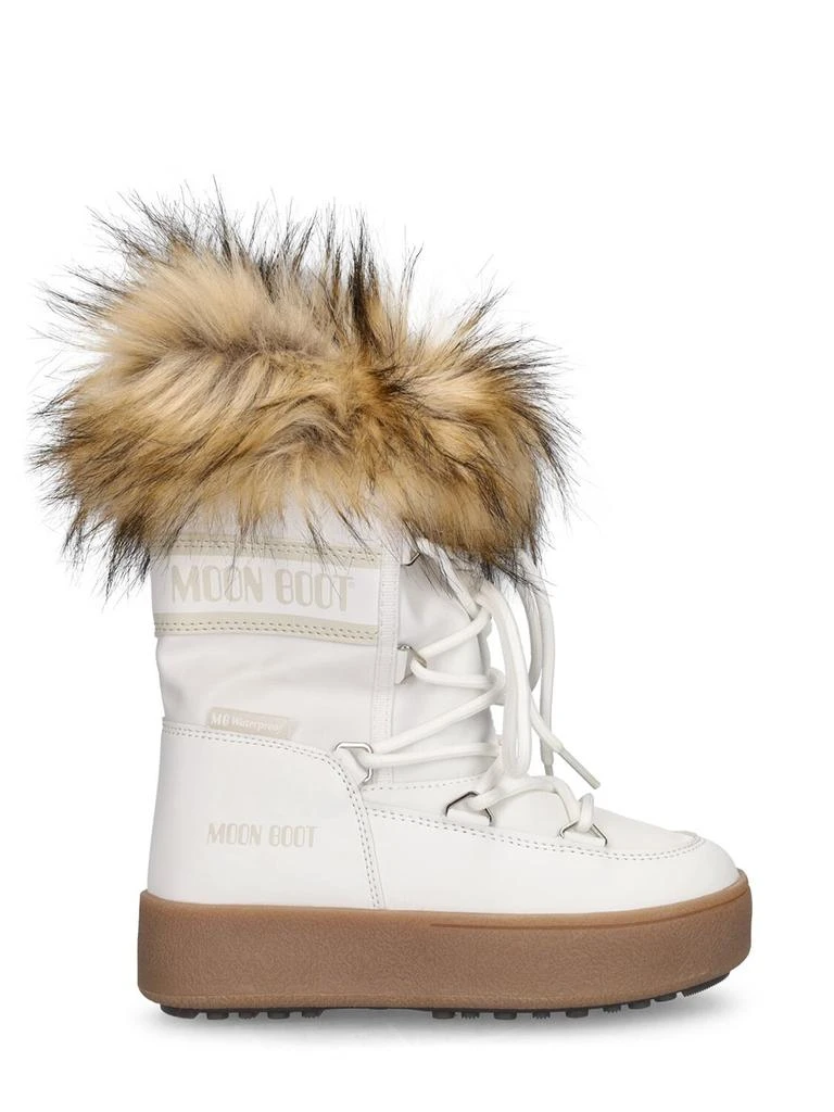 商品Moon Boot|Nylon Ankle Snow Boots W/ Faux Fur,价格¥601,第1张图片