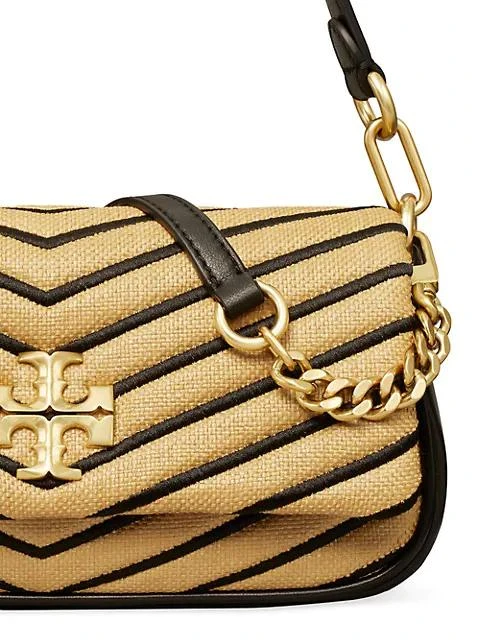 商品Tory Burch|Kira Chevron Straw Shoulder Bag,价格¥2954,第5张图片详细描述