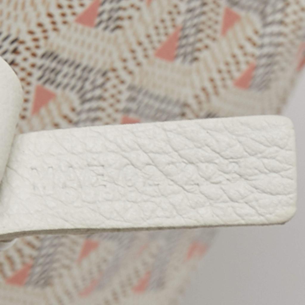 Goyard White/Pink Goyardine Coated Canvas and Leather Saint Louise Claire Voie PM Tote商品第8张图片规格展示