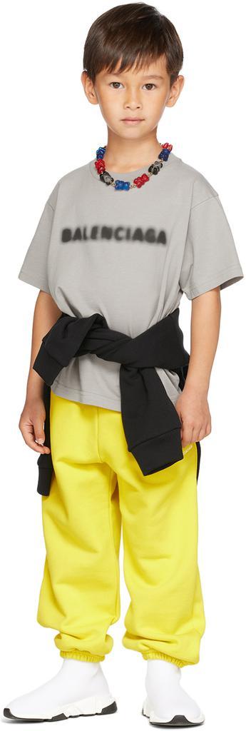 商品Balenciaga|Kids Grey Blurry T-Shirt,价格¥1310,第1张图片