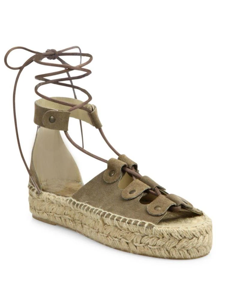 商品Soludos|Ghillie Suede Platform Espadrille Sandals 草编底凉鞋,价格¥314,第1张图片